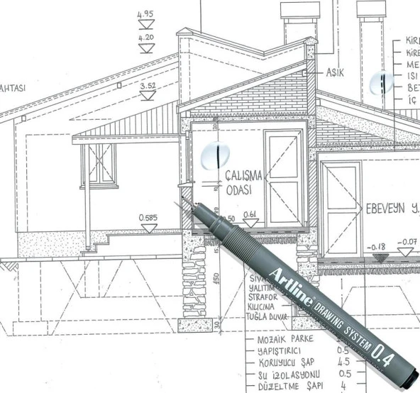 ARTLINE CIZIM KALEMI 003mm SIYAH (2303) - 2
