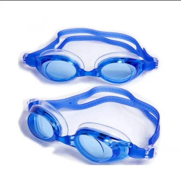 Çocuk Yüzücü Gözlüğü PVC Çantalı  8-12 yaş  Açık Mavi 8-12 Yaş - 9