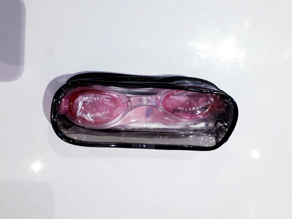 Çocuk Yüzücü Gözlüğü PVC Çantalı 8-12 yaş Pembe 8-12 Yaş - 6