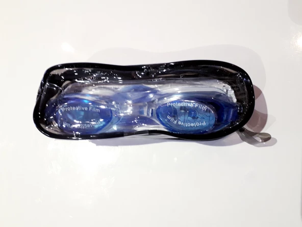 Çocuk Yüzücü Gözlüğü PVC Çantalı 8-12 yaş Mavi 8-12 Yaş - 6