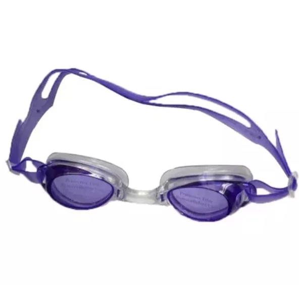 Çocuk Yüzücü Gözlüğü PVC Çantalı 8-12 yaş Lila 8-12 Yaş