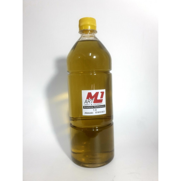 M1 ART Hediyelik Süsleme Solüsyonu Limon Esanslı 1 lt (Alkolsüz Kolanya) - 2