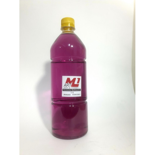 M1 ART Hediyelik Süsleme Solüsyonu Limon Esanslı 1 lt (Alkolsüz Kolanya) - 4