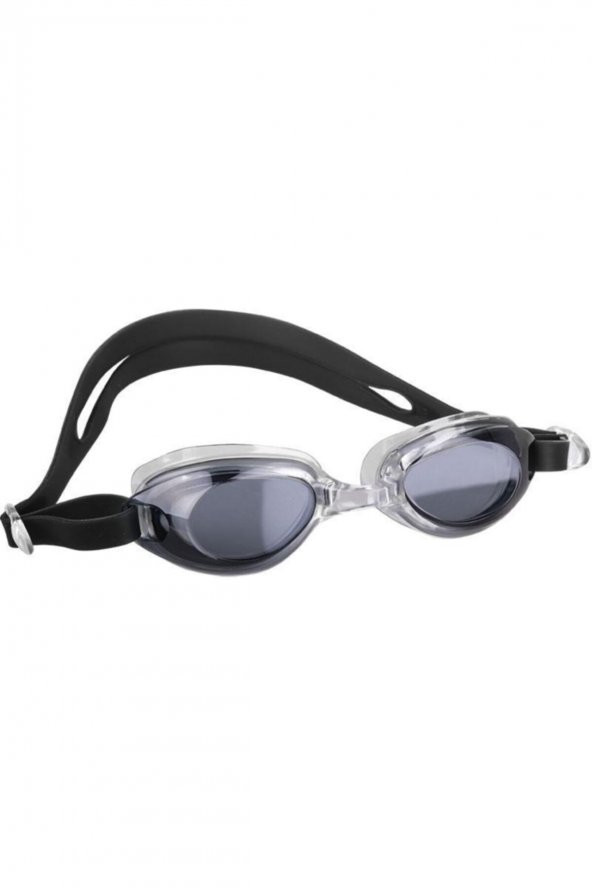 Çocuk Yüzücü Gözlüğü PVC Çantalı  8-12 yaş  Siyah 8-12 Yaş