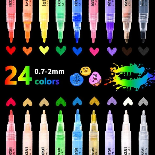 Valkyrie Leto 24 Adet Akrilik Marker Kalem Seti - 3