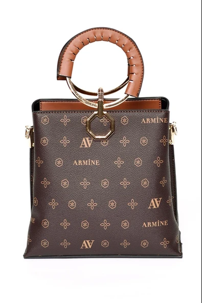 Armine 260 Kadın Baskılı El & Omuz Çantası - Resim 5