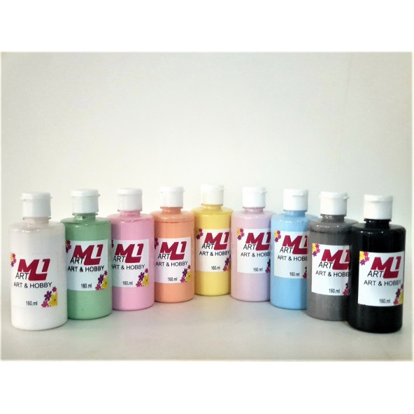 M1 ART AKRİLİK 160ML BOYA SETİ 9LU - 160.ML X 9 ADET