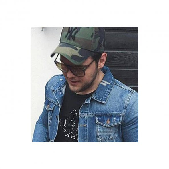 Ny New York Unisex Şapka Kamuflaj Spor Kep - 3