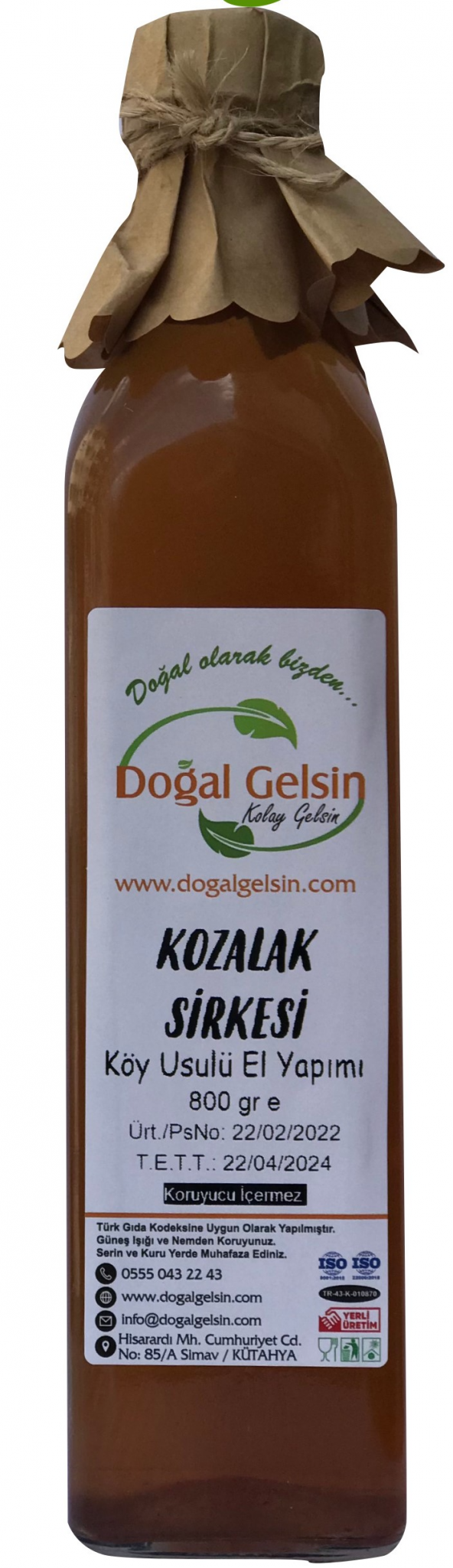 Doğal Gelsin Çam Kozalağı Sirkesi - 500 ml
