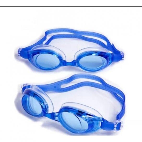 Mavi Yetişkin Yüzücü Gözlüğü Havuz Gözlüğü