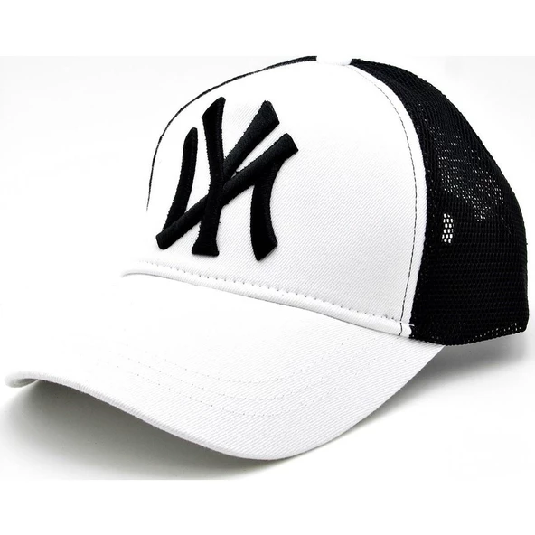 Fileli New York Yankees Nakışlı Şapka Kırmızıı Siyah Ny Şapka  Beyaz Siyah Standart