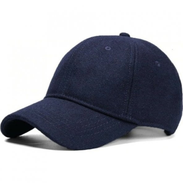 Füme Kışlık Kaşe Beyzbol Şapka Kep - 2