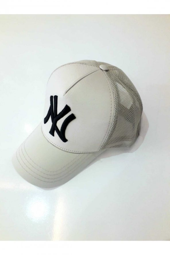 Fileli New York Yankees Nakışlı Şapka Kırmızıı Siyah Ny Şapka  Bej Standart