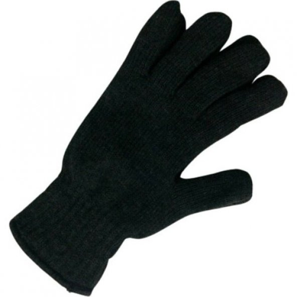 Siyah Triko Bayan Eldiveni - 5