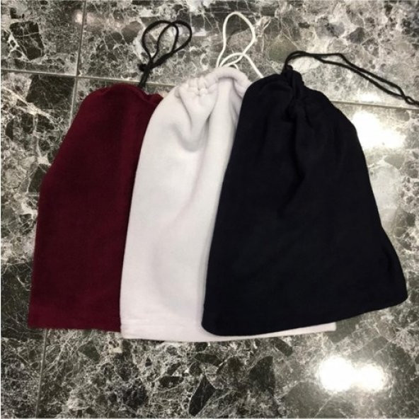 Unisex Siyah Polar Boyunluk - 3