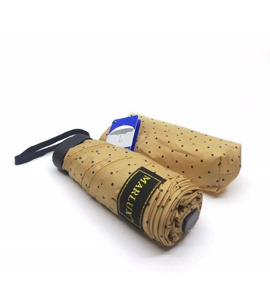 Rüzgâr Kırılmayan Yuvarlak Köşe Reflektör Şerit Detaylı Fiber Uzun Saplı Şemsiye - 3