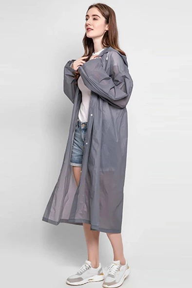 Marlux Unisex Yağmurluk MRC-801  Gri - 5