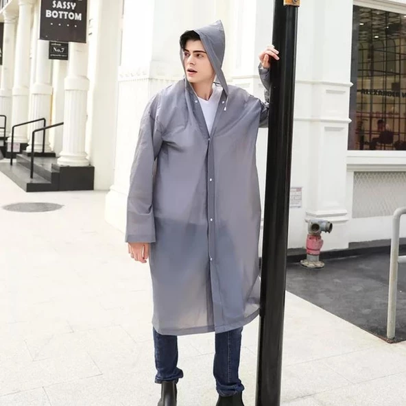 Marlux Unisex Yağmurluk MRC-801  Gri - 2