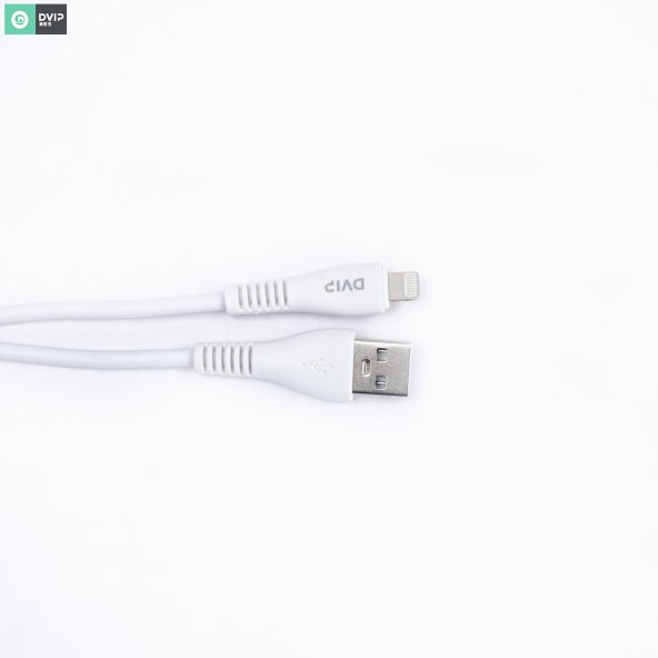 DVIP S11A 6A UsbA to Lightning Hızlı Data ve Şarj Kablosu Beyaz - 2
