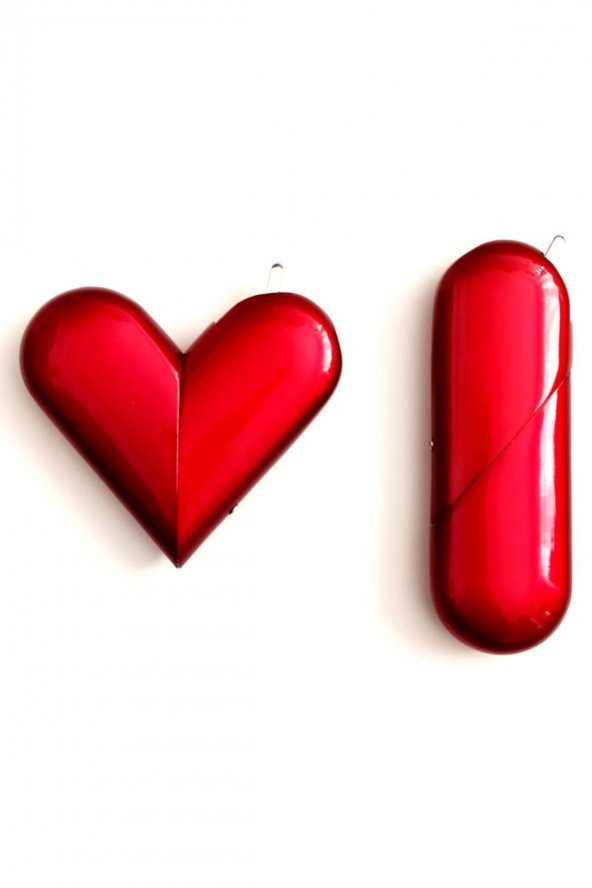 Kırmızı Kalpli Gazlı Aşk Çakmağı, Sevgiliye Hediye Ister Kalp Şeklinde Ister Düz Çakmak - 3