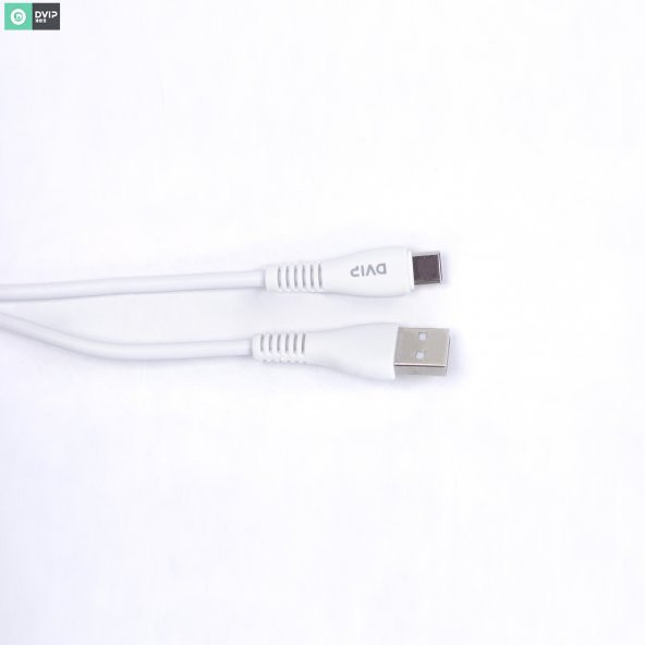 DVIP S11C 6A UsbA to Type-C Hızlı Data ve Şarj Kablosu Beyaz - 3