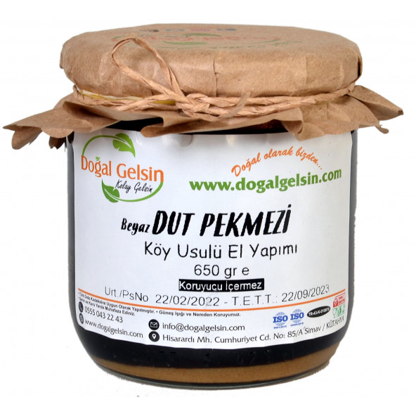 Doğal Gelsin Dut (Beyaz) Pekmezi - 650 gr