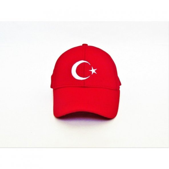 Bayrak Şapka Ay Yıldızlı Şapka Arkası Cırtlı Nakışlı Ürün - 4