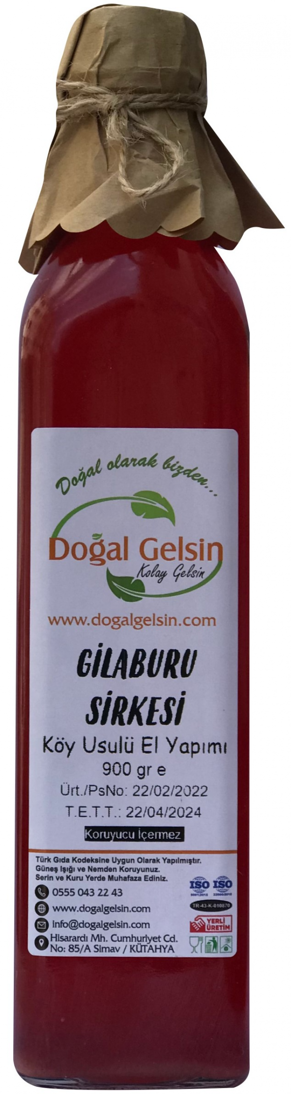Doğal Gelsin Gilaburu Sirkesi - 500 ml