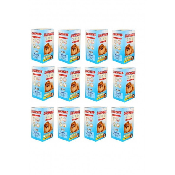 DogMozz Premium Köpek Tuvalet Çiş Eğitim Pedi Yapışkan Bantlı 60x90 Cm 10 Lu x 10 Paket