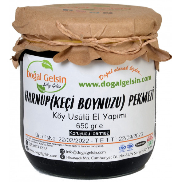Doğal Gelsin Harnup (Keçi Boynuzu) Pekmezi - 650 gr