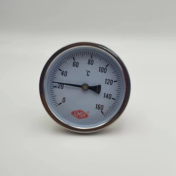 Termometre Arkadan Çıkışlı Q100 - 0 - 160°C 10 Cm 1/2 - Resim 3