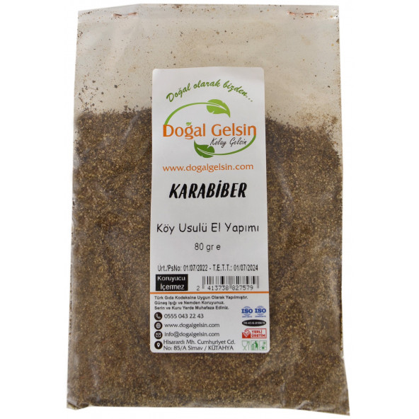 Doğal Gelsin Karabiber - 80 gr