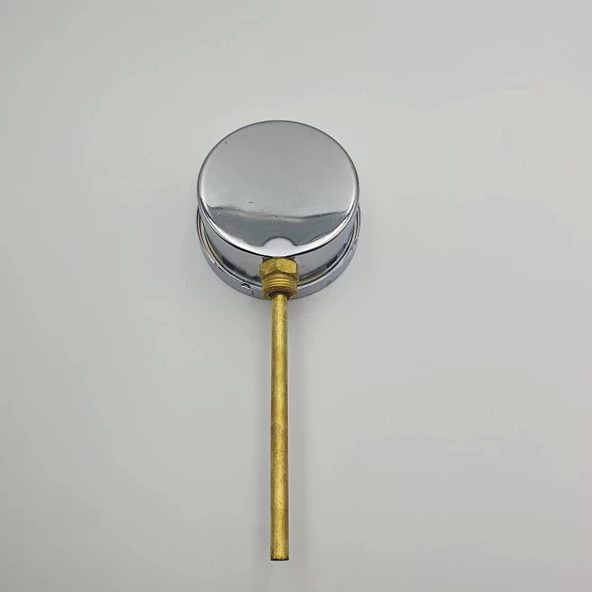 Termometre Alttan Çıkışlı Q100 - 0 - 160°C 15 Cm 1/2 - Resim 3