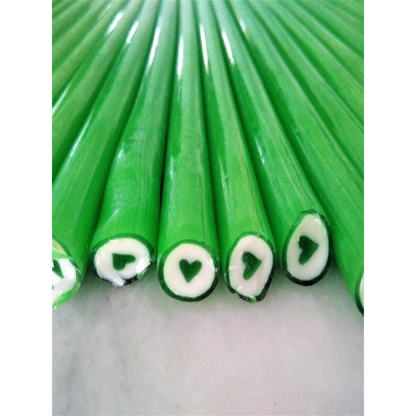 ŞEKERCİ YAŞAR Yeşil Kalp Desenli Lolly Şeker 250 Gr. - 2