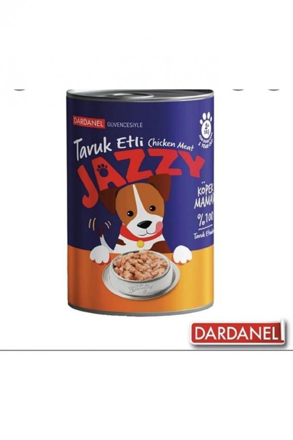 DARDANEL JAZZY  Konserve Köpek Maması 400 G Tavuk Etli