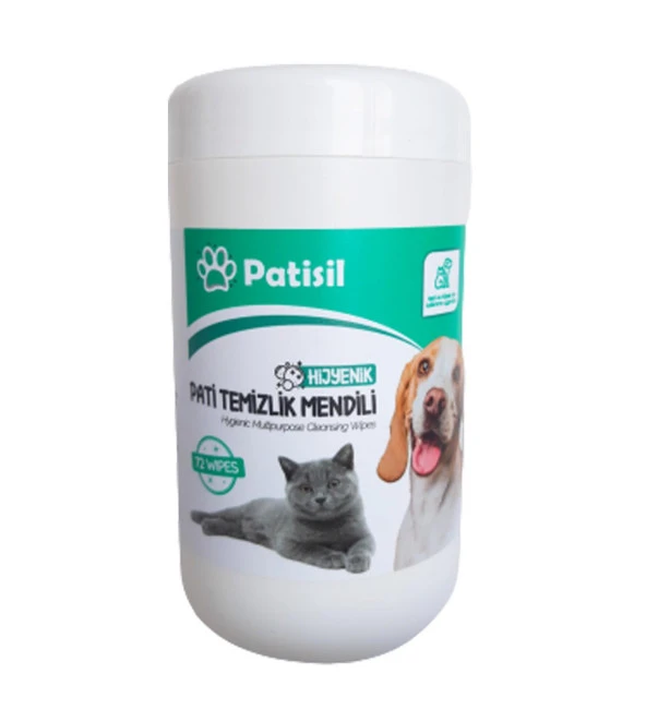 Patisil Evcil Hayvan Tüy Ve Pati Temizleme Mendili 72li Pratik Ambalaj - 2