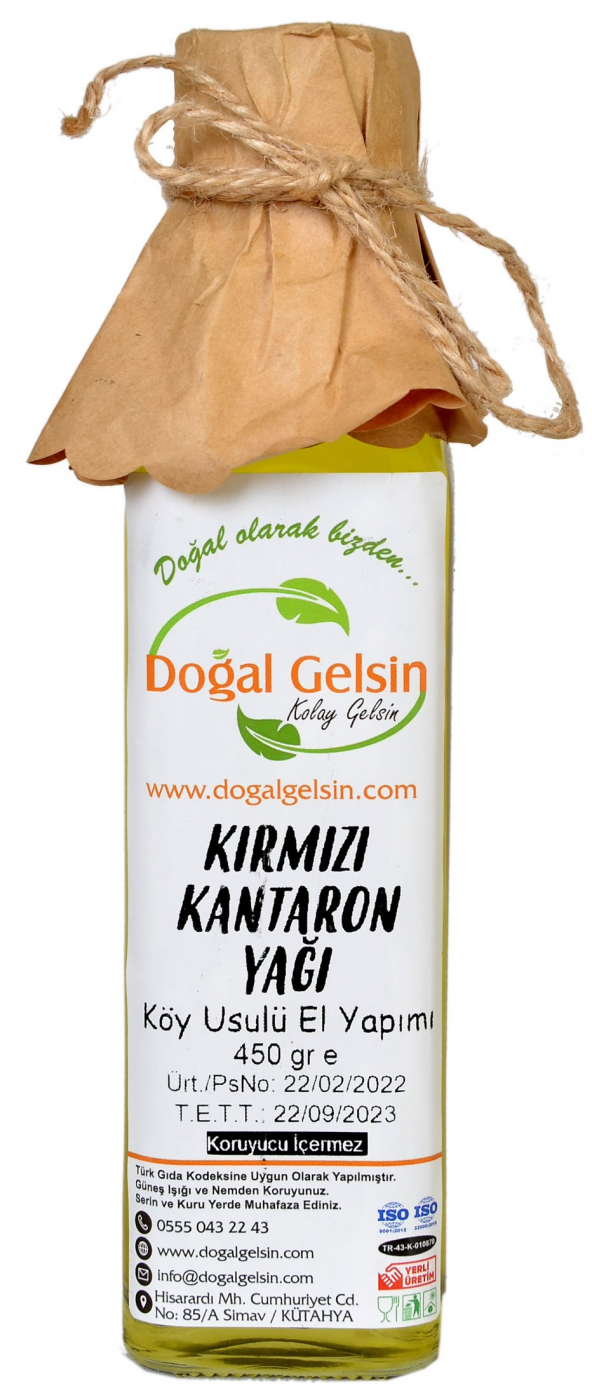 Doğal Gelsin Kırmızı Otlu Kantaron Yağı - 250 ml