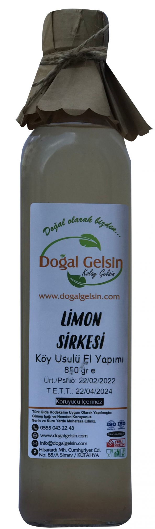 Doğal Gelsin Limon Sirkesi - 500 ml