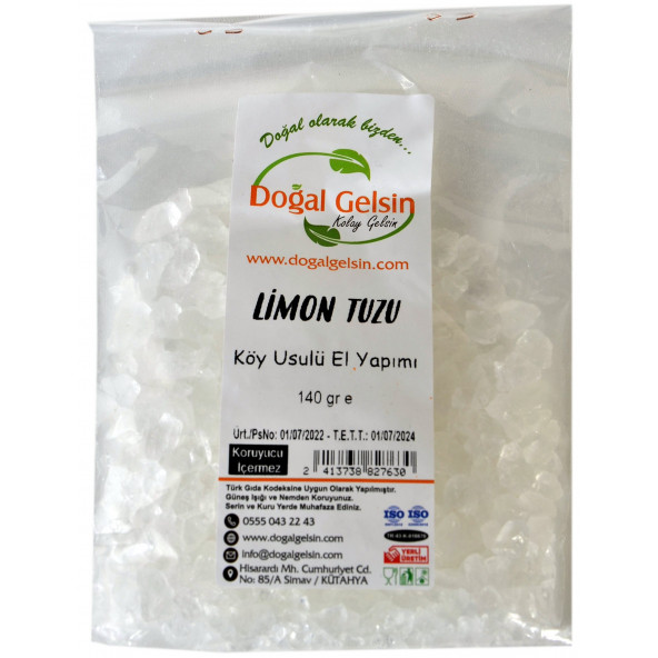 Doğal Gelsin Limon Tuzu - 140 gr