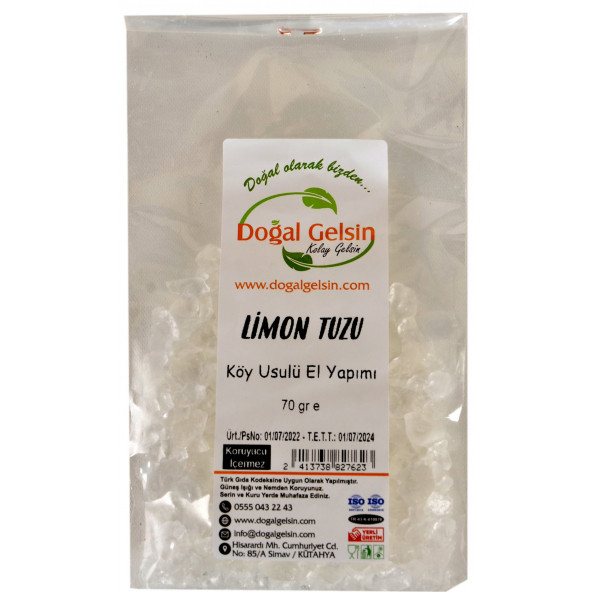 Doğal Gelsin Limon Tuzu - 70 gr