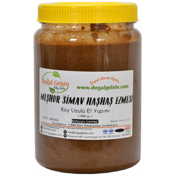 Doğal Gelsin Meşhur Simav Haşhaş Ezmesi - 1.000 gr - 3