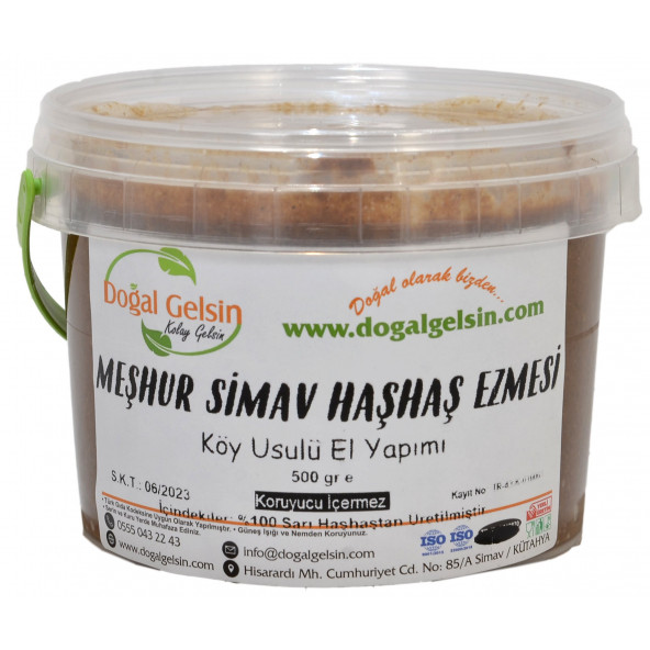 Doğal Gelsin Meşhur Simav Haşhaş Ezmesi - 500 gr