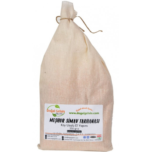 Doğal Gelsin Meşhur Simav Ev Tarhanası (Bez Kese) - 350 gr - 2