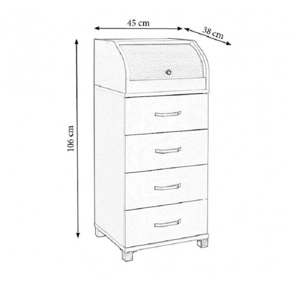 ÇEKMECELİ KİLER DOLABI EKMEKLİK - 2