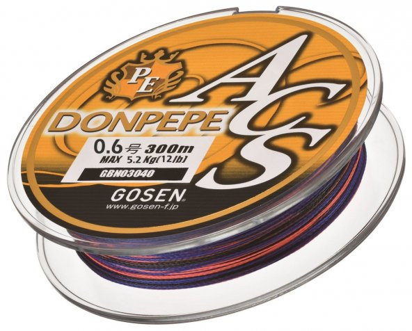 GOSEN  4ACS  DONPEPE BOAT 300MT MULTI  PE0.6-12 LB