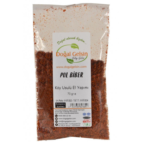 Doğal Gelsin Pul Biber - 70 gr