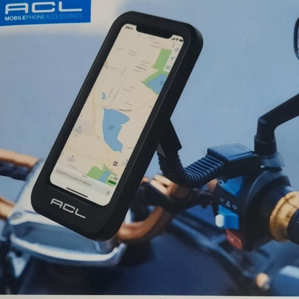 Motosiklet Bisiklet Telefon Tutucu Plastik Kopmle Kapalı Ayna Bağlantıllı ACL - 4