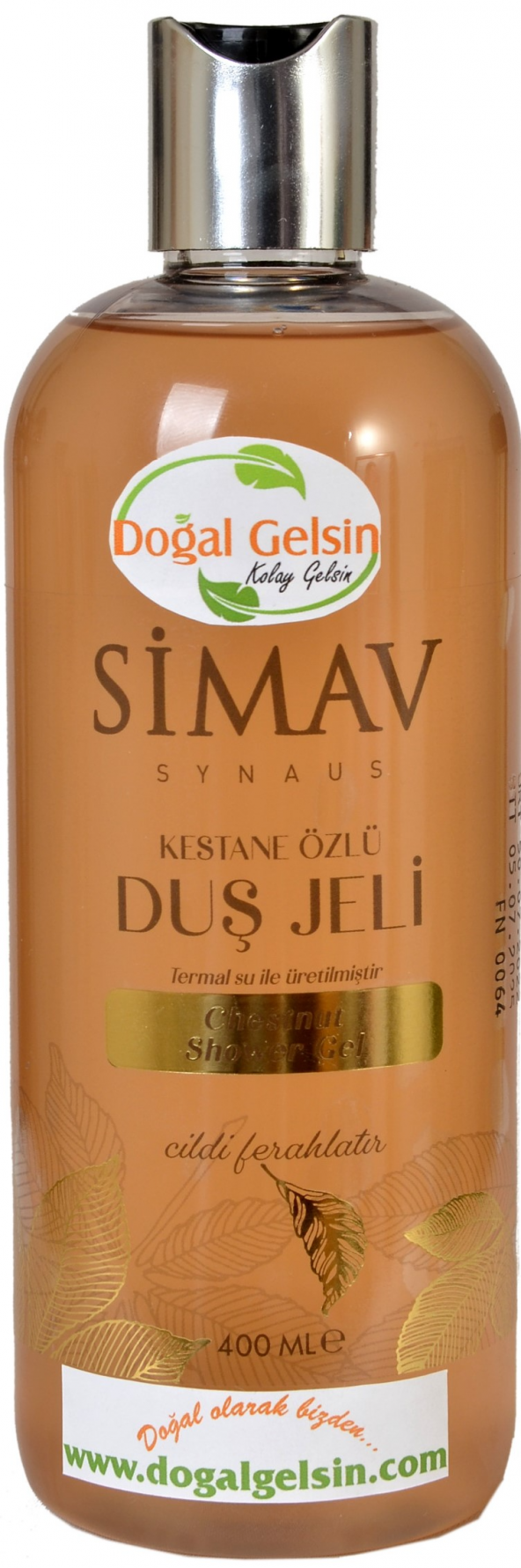 SİMAV Coğrafi İşaretli Kestane Özlü ve Termal Sulu Duş Jeli - 400 ml