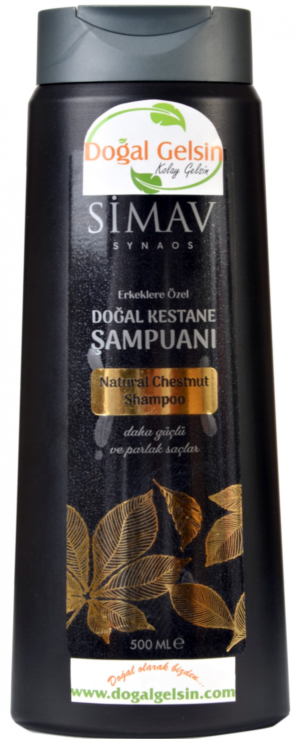 Simav Synaus Erkeklere Özel Kestane Özlü ve Termal Sulu Şampuan - 500 ml