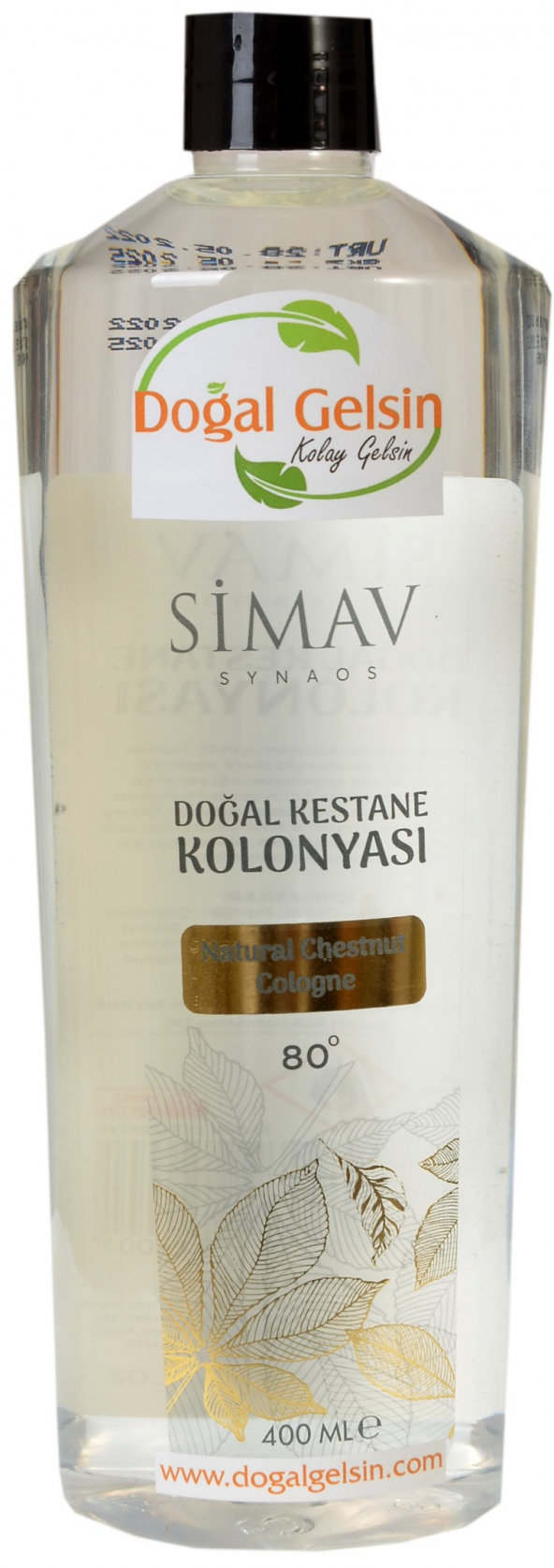 SİMAV Coğrafi İşaretli Kestane Özlü ve Termal Sulu Kolonya - 400 ml